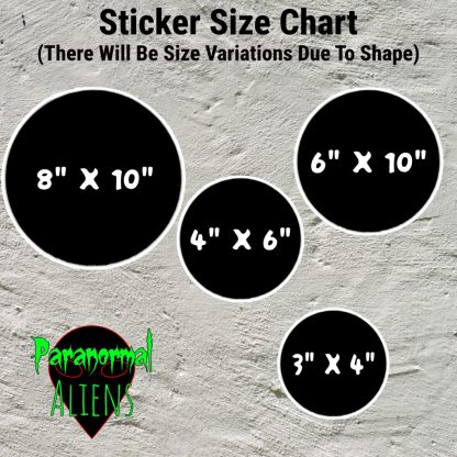 Green Moon Sticker, Laptop Phone Vinyl Decal, Goth Gift, Water Bottle Tumbler Sticker, Halloween Horror - Image 7