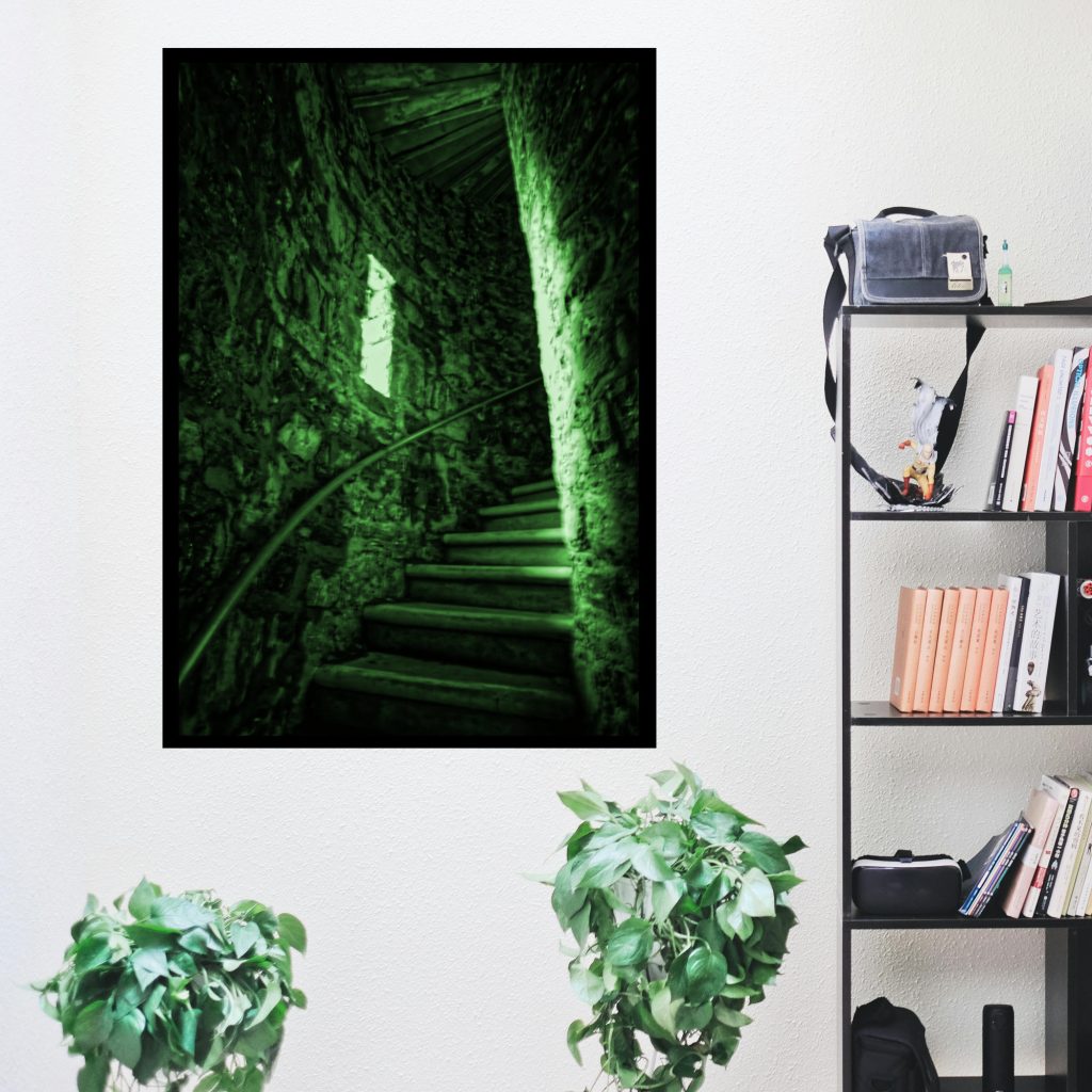 Creepy Landscape Gothic Poster, Living Room Art, Stone Steps, Goth Wall Art, Creepy Poster, Horror Goth Gift - Image 4
