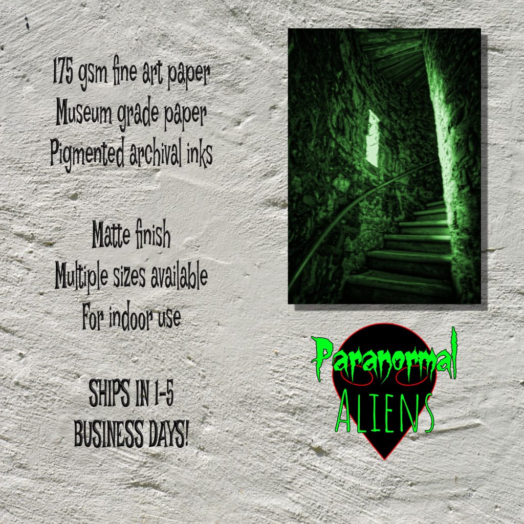 Creepy Landscape Gothic Poster, Living Room Art, Stone Steps, Goth Wall Art, Creepy Poster, Horror Goth Gift - Image 5