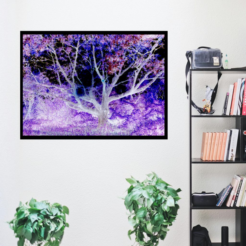 Dark Art Print, Landscape Poster, Gothic Tree, Living Room Art, Goth Gift, Goth Wall Art, Creepy Poster - Image 4