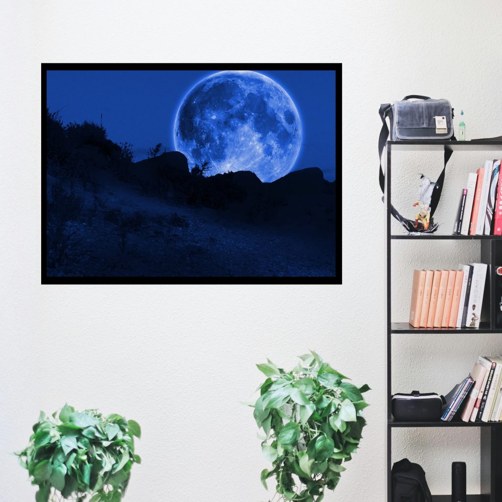 Moon Art, Creepy Landscapes, Moody Wall Art, Dark Art Print, Gothic Wall Art, Creepy Poster, Horror Gift - Image 4