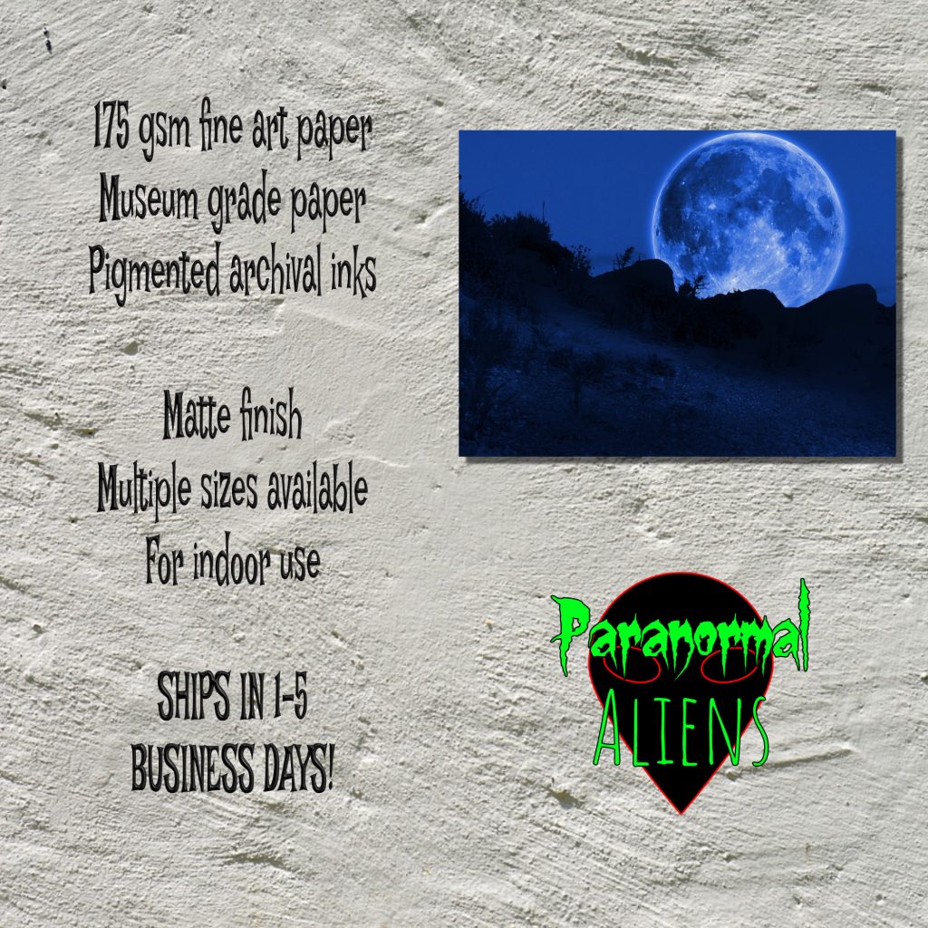 Moon Art, Creepy Landscapes, Moody Wall Art, Dark Art Print, Gothic Wall Art, Creepy Poster, Horror Gift - Image 5