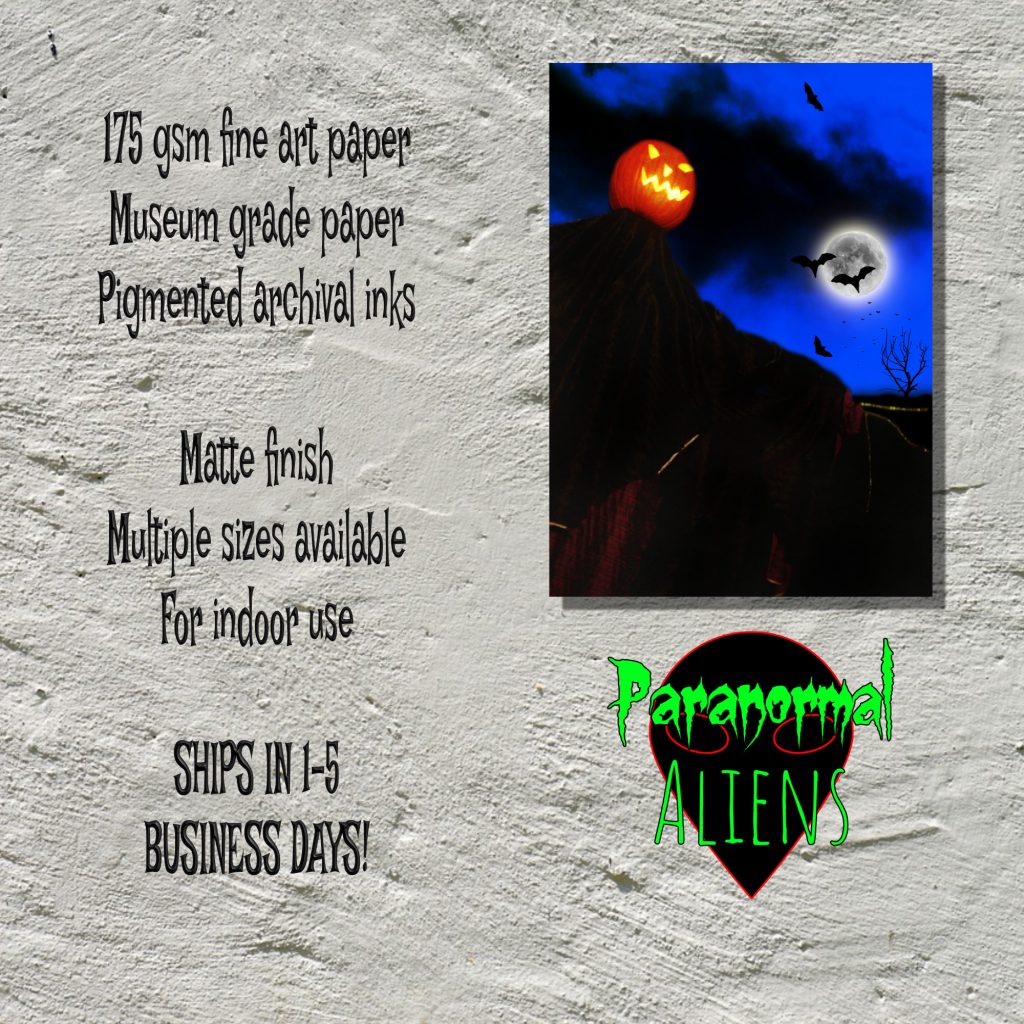 Halloween Wall Art, Full Moon Bats Scarecrow Poster, Gothic Wall Art, Creepy Goth Wall Art, Horror Gift For Men, Halloween Print, Goth Girl Gift For Women - Image 5