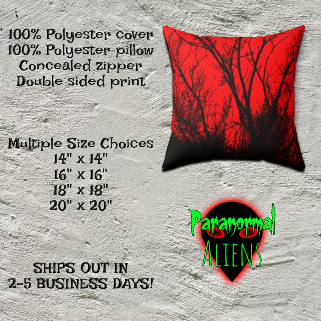 Dark Landscape Unique Throw Pillow, Goth Decor, Halloween Pillow, Gothic Home Decor, Gift Idea - Image 5