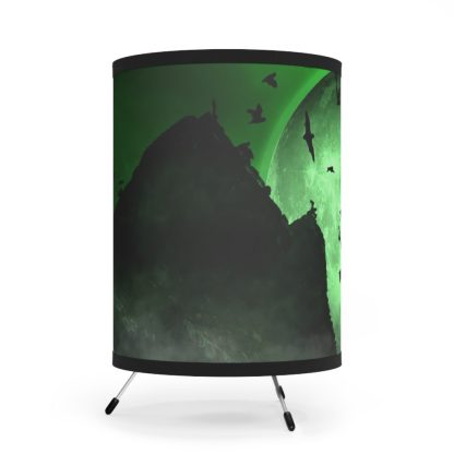 Goth Lamp Gift For Him Gothic Moon Halloween Decoration Gothic Lamp Lantern Horror Lamp Gift For Men Spooky Tripod Lamp - Image 5