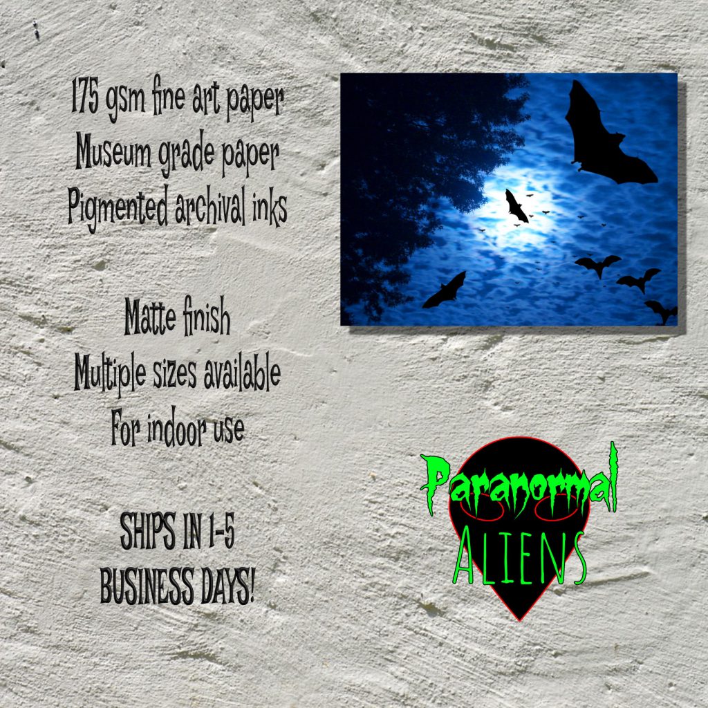 Gothic Bats Full Moon Poster, Dark And Moody, Dark Art Print, Macabre Wall Art, Horror Gift, Goth Halloween Poster - Image 5