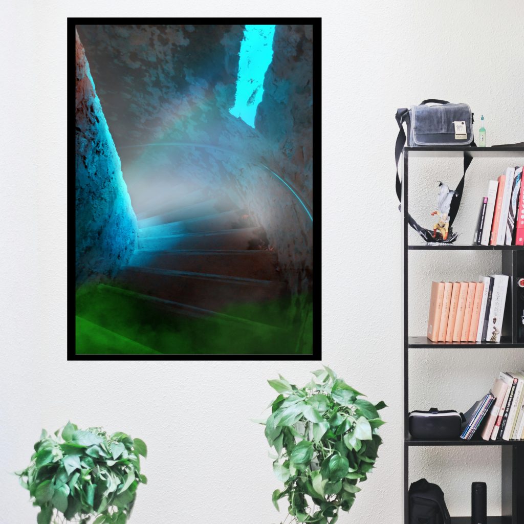 Dark And Moody Gothic Wall Art, Spooky Staircase Halloween Poster, Creepy Gothic Wall Print - Image 4