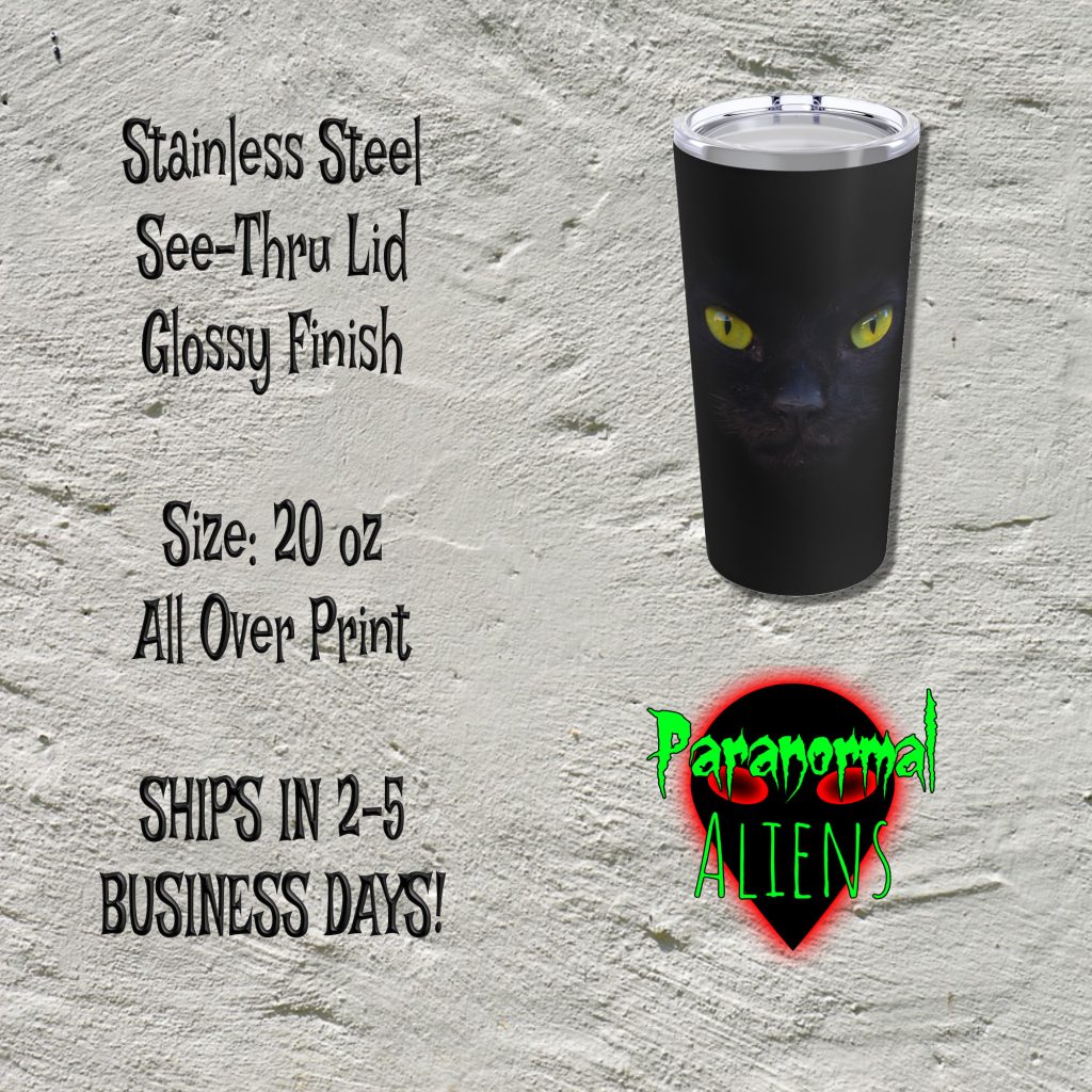 Black Cat Halloween Tumbler, Gothic Horror Travel Mug, Tumbler Gift, Halloween Decor, Gothic Coffee Cup - Image 5