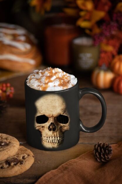 Horror Mug Coffee Cup Unique Gift For Him Skull Mug Horror Gift For Men Halloween Mug Goth Decor Horror Tea Cup - Image 5