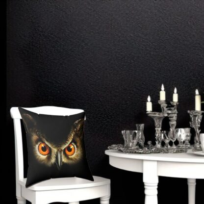 Unique Throw Pillow Horror Gift Halloween Decoration Goth Pillow Gift For Horror Pillow For The Home Owl Sofa Pillow - Image 3