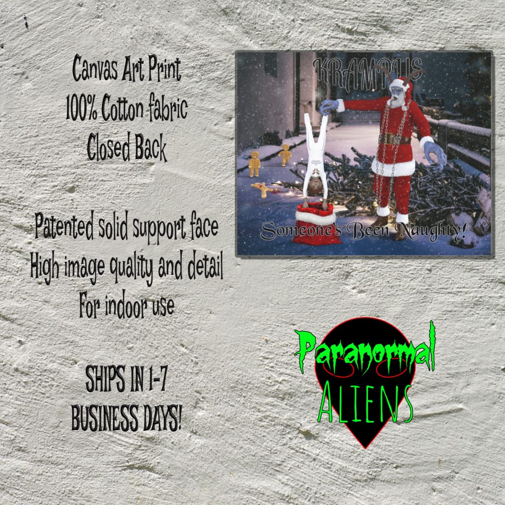 Someone's Been Naughty Krampus Print Canvas, Christmas Demon, Gothic Horror Wall Art, Christmas Horror Gift, Santa Claus - Image 5
