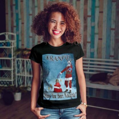 Naughty Krampus Tshirt | Christmas Demon Have You Been Naughty Christmas TShirt Krampus - Image 5