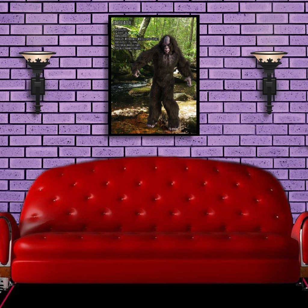 Sasquatch Bigfoot Poster, Gothic Wall Art, Bigfoot Gift, Cryptid Informational Poster, Yeti Sasquatch Bigfoot, Horror Poster - Image 7
