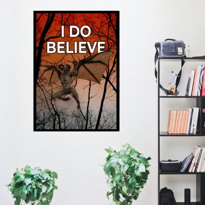 I Do Believe Jersey Devil Horror Poster, Gothic Wall Art, Cryptid Monster Poster, Spooky Landscape - Image 4