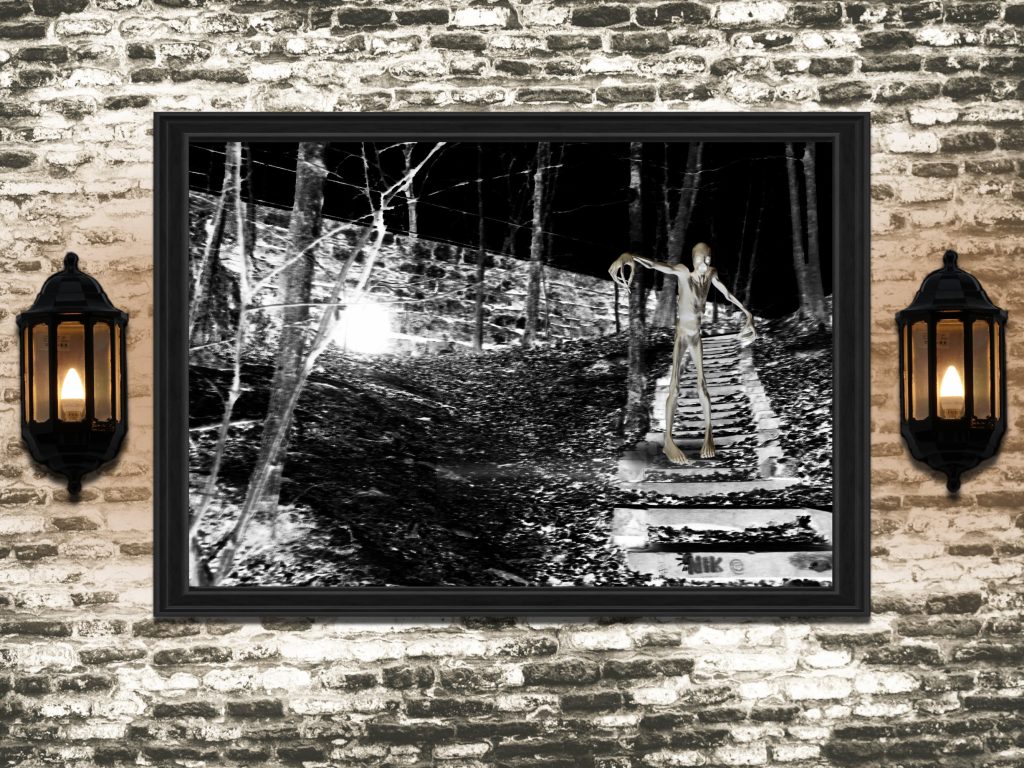 Creature On The Hill Horror Poster Print | Scary Art Print | Moody Wall Art | Unique Goth Gift & Horror Gift - Image 2