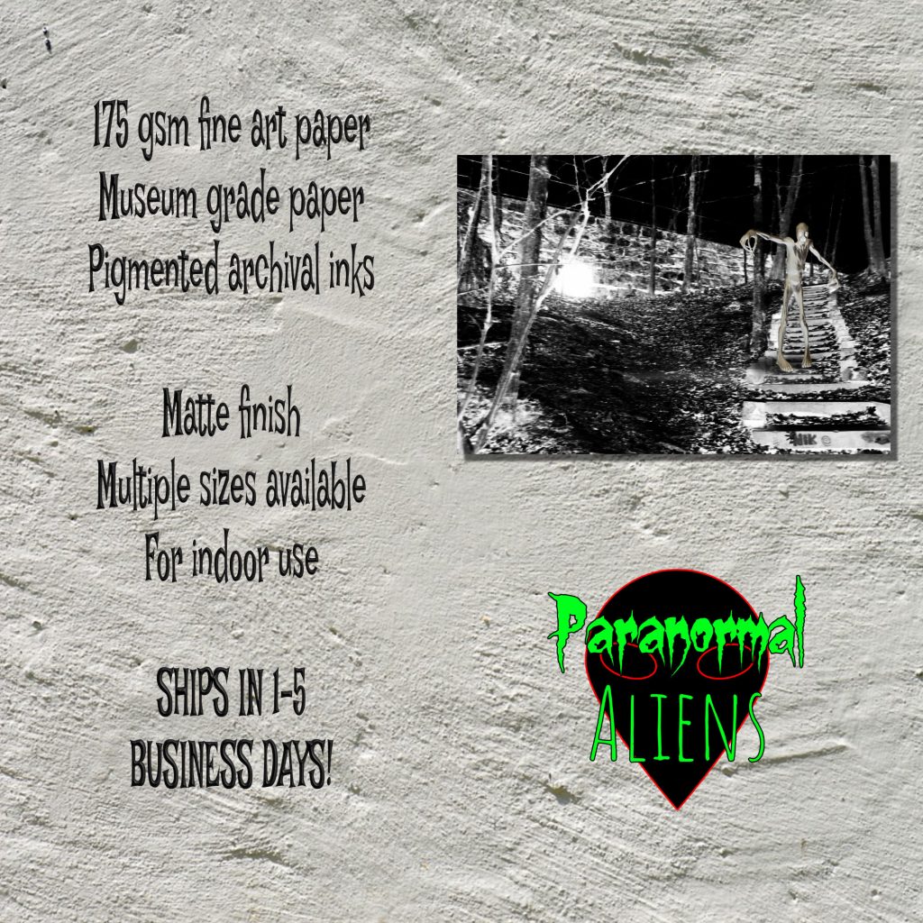 Creature On The Hill Horror Poster Print | Scary Art Print | Moody Wall Art | Unique Goth Gift & Horror Gift - Image 5