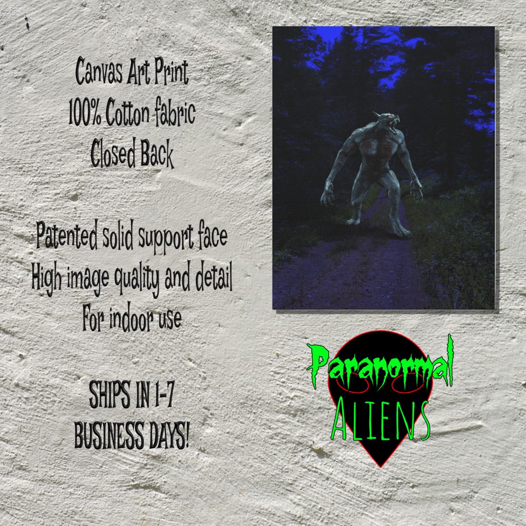 Scary Werewolf Canvas Art Print, Horror Wall Art, Unique Canvas Wall Print, Wolfman Design, Gothic Gift - Image 5