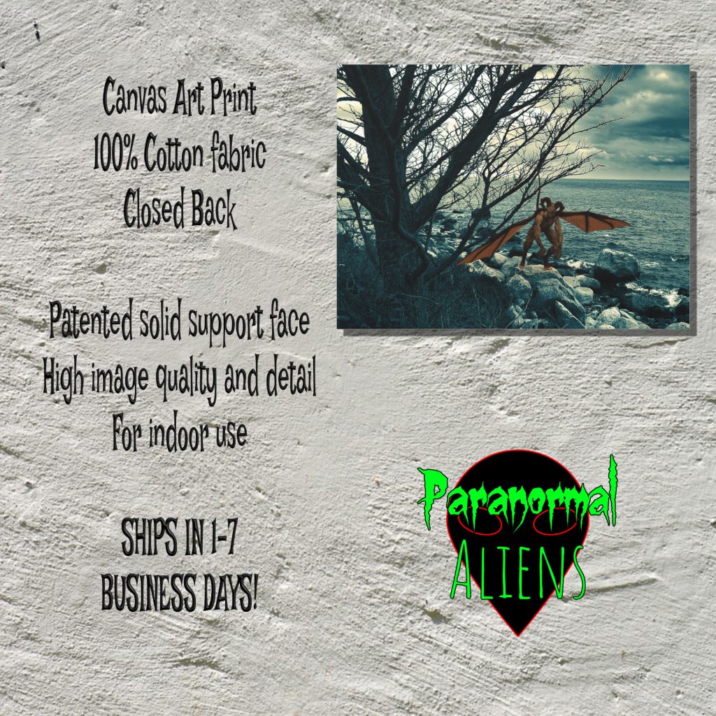 Spooky Monster Canvas Wall Art, Unique Creepy Wall Decor, Monster Art, Goth Gift for Horror Lovers - Image 5