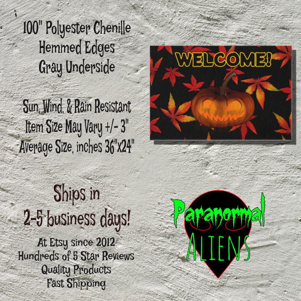 Halloween Jack O' Lantern Welcome Doormat | Outdoor Halloween Rug | Gothic Decor | Perfect Home Gift for Spooky Season - Image 4
