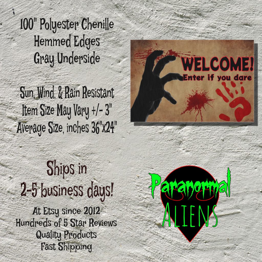 Creepy Hand Horror Welcome Mat, Gothic Decor, Spooky Welcome Mat for Horror Lovers, Indoor Outdoor, Goth Rug, Home Gift - Image 4