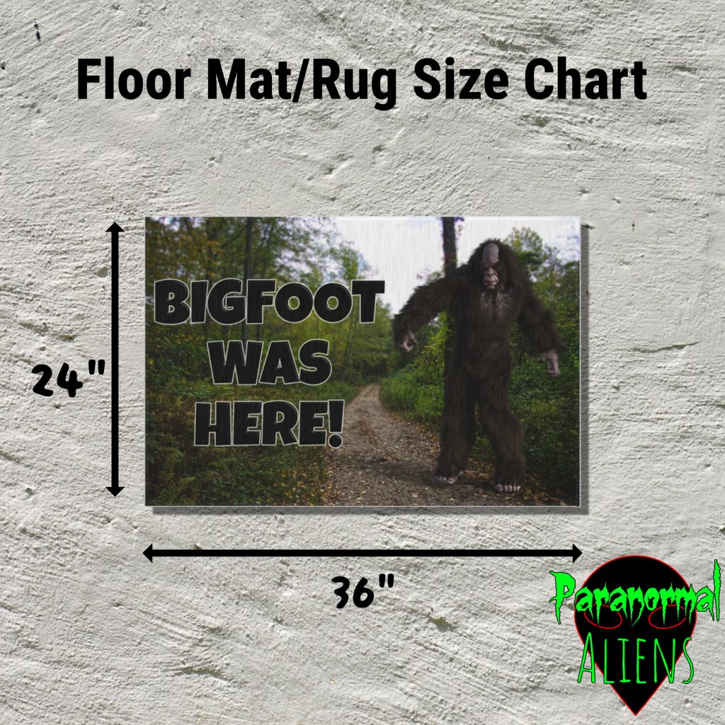 Bigfoot Was Here Welcome Door Mat, Funny Outdoor Welcome Rug, Gothic Decor, Home Gift for Horror Lovers - Image 5
