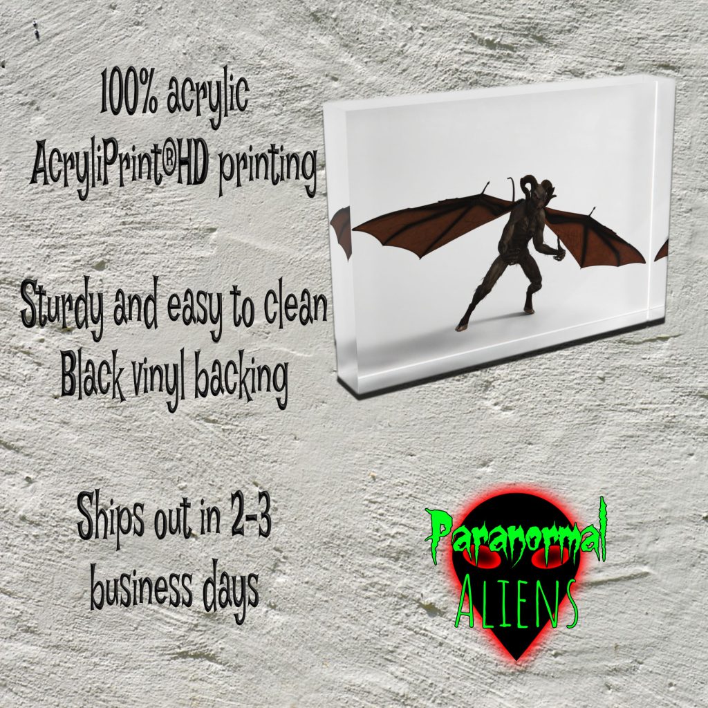 Jersey Devil Acrylic Art Display Block, Horror Sculpture, Gift For Horror Lovers - Image 4