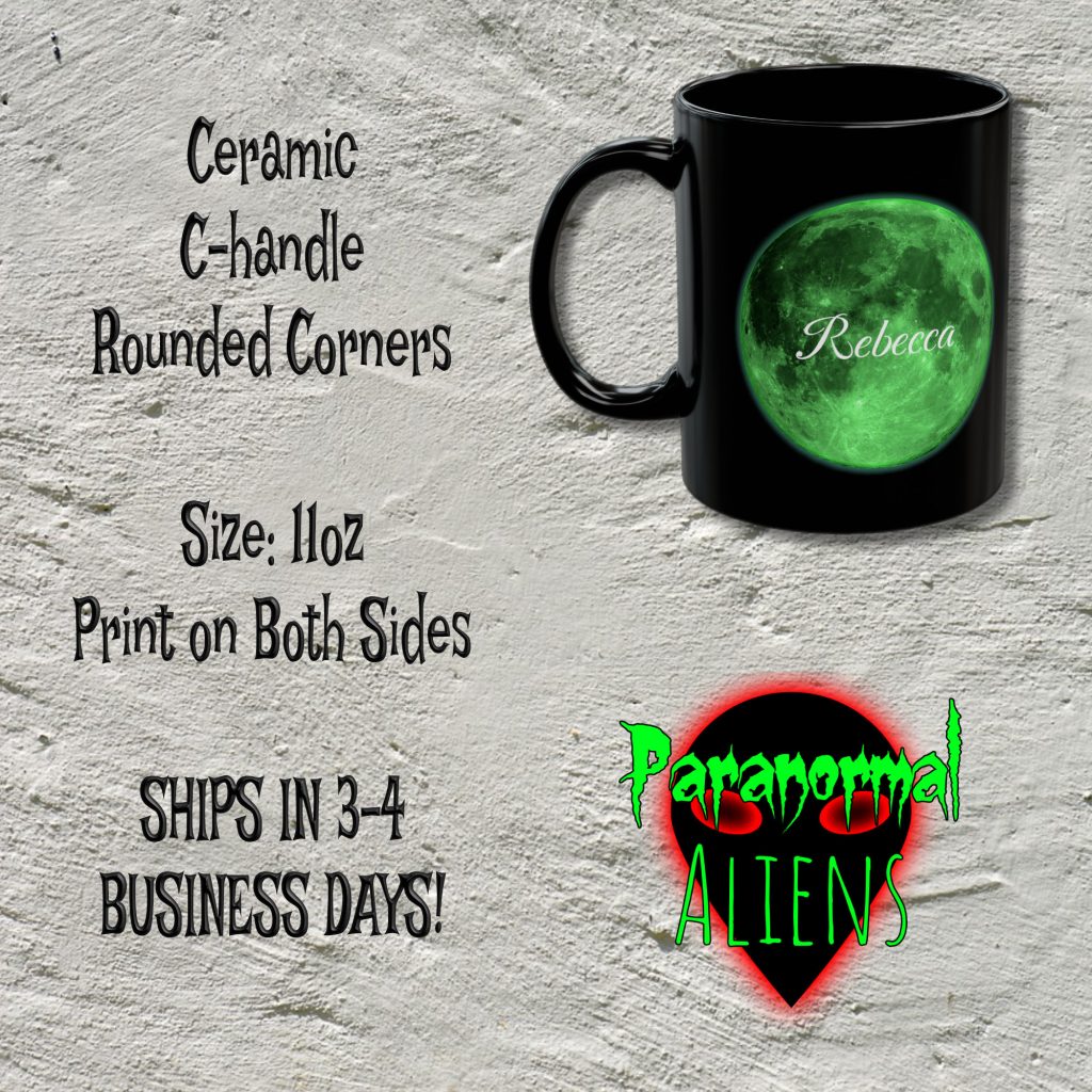 Gothic Green Moon Personalized Custom Text Mug, Creepy Goth, Coffee Cup, Goth Girl Gift For Her, Gothic Horror - Image 5
