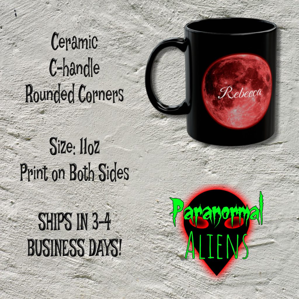 Personalized Custom Text Moon Mug, Horror Coffee Cup, Gothic Red Blood Moon, Goth Gift For Her - Image 5