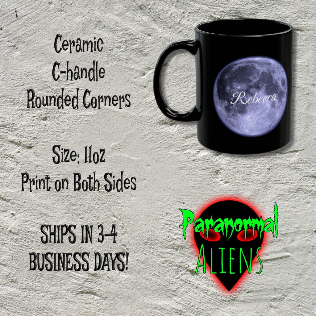 Gothic Full Moon Personalized Mug | 11oz Ceramic, Spooky Custom Text, Gothic Coffee Cup, Gift For Her, Goth Horror, Gift For Him - Image 5