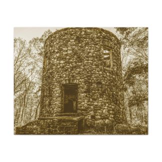 Sepia Tone Stone Tower