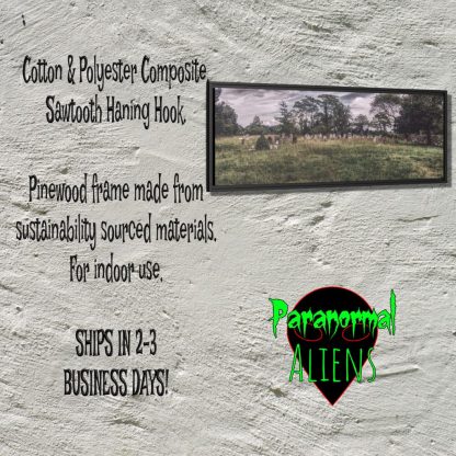Framed Canvas Wall Art Ancient New England Cemetery, Gift For Horror, Gothic Decor, Dark Landscape, Graveyard Canvas Print - Image 5