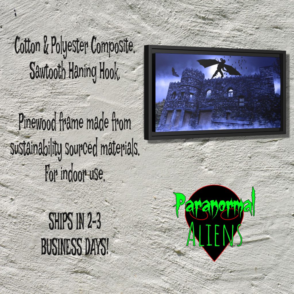 Gothic Castle Horror Framed Canvas Art, Gift For Horror, Goth Decor, Halloween Art, Haunted House Canvas Art - Image 5