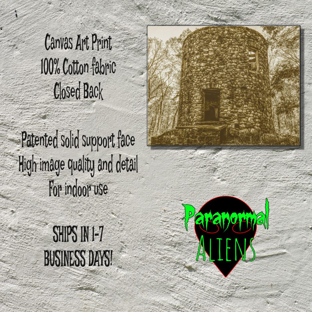 Gothic Stone Tower Canvas Wall Art, Goth Gift, Creepy Landscape Canvas Print, Goth Decor - Image 5