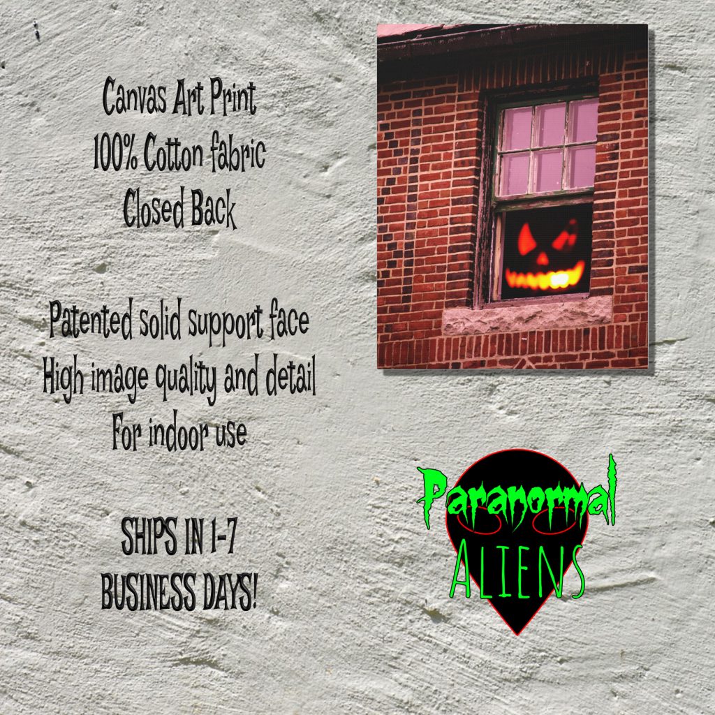 Haunted House Jack O Lantern Canvas Art, Horror Gift, Halloween Decor Canvas Wall Art, Abandoned Building Gothic Art - Image 5