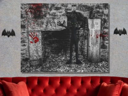 Scary Creature Horror Canvas Wall Print, Gift For Horror Lover, Halloween Goth Decor, Gothic Canvas Wall Decor, Monster Art Painting - Image 2