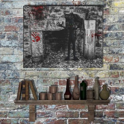Scary Creature Horror Canvas Wall Print, Gift For Horror Lover, Halloween Goth Decor, Gothic Canvas Wall Decor, Monster Art Painting - Image 3