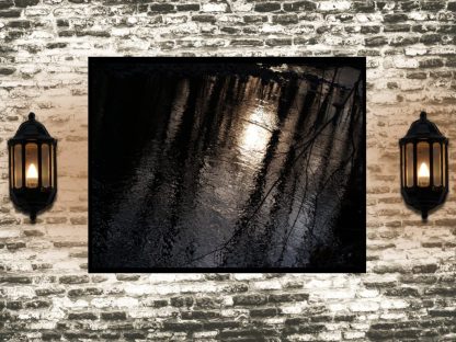 Creepy Landscape Print, Living Room Art, Water Ripples, Gothic Wall Art, Dark Landscape, Horror Gift, Waterscape - Image 2