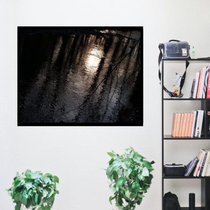 Creepy Landscape Print, Living Room Art, Water Ripples, Gothic Wall Art, Dark Landscape, Horror Gift, Waterscape - Image 3