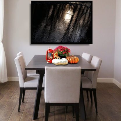 Creepy Landscape Print, Living Room Art, Water Ripples, Gothic Wall Art, Dark Landscape, Horror Gift, Waterscape - Image 4