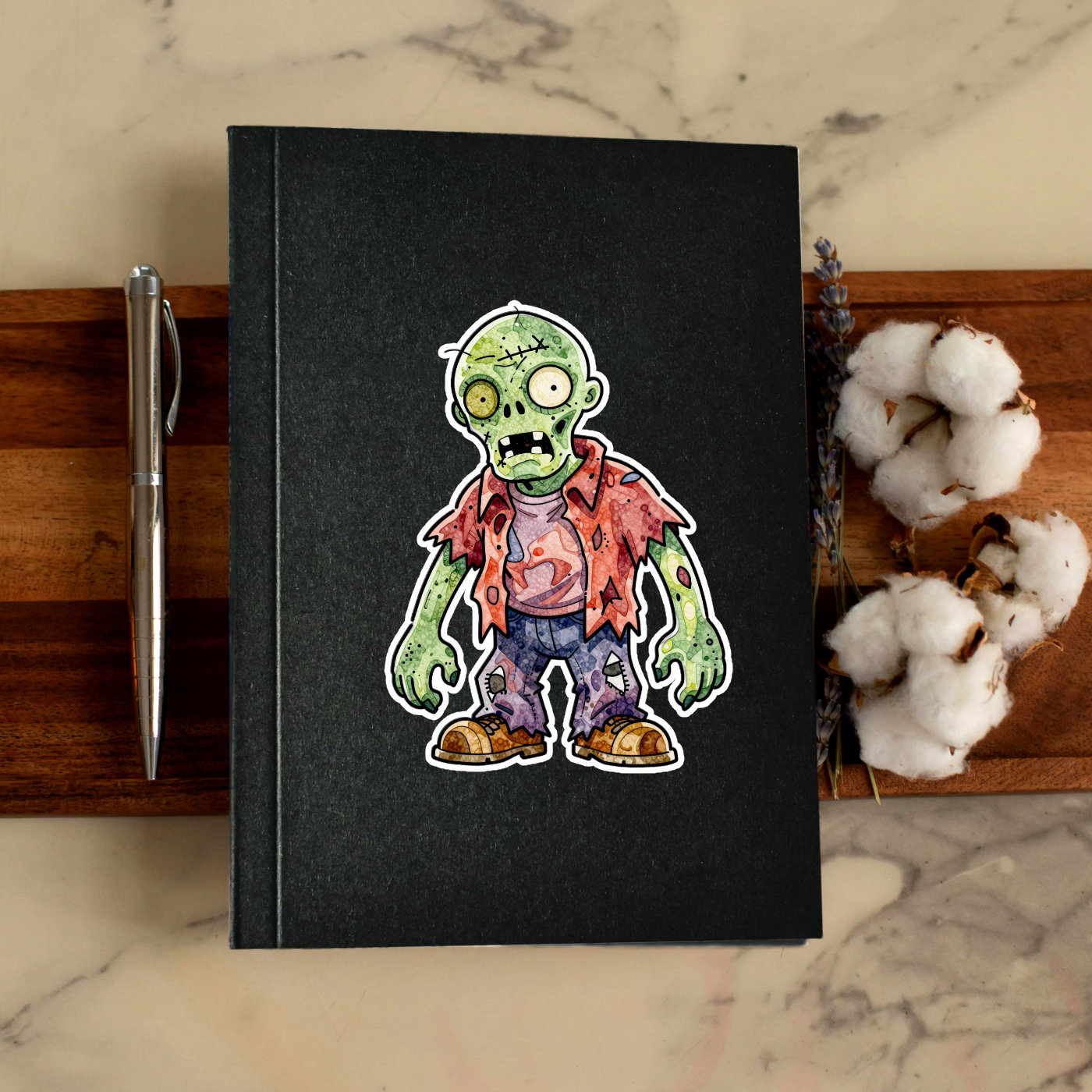 Spooky Monster Vinyl Sticker | Creepy Halloween Gift | Waterproof Laptop & Phone Decal | Horror Creature Sticker for Gothic Decor - Image 3