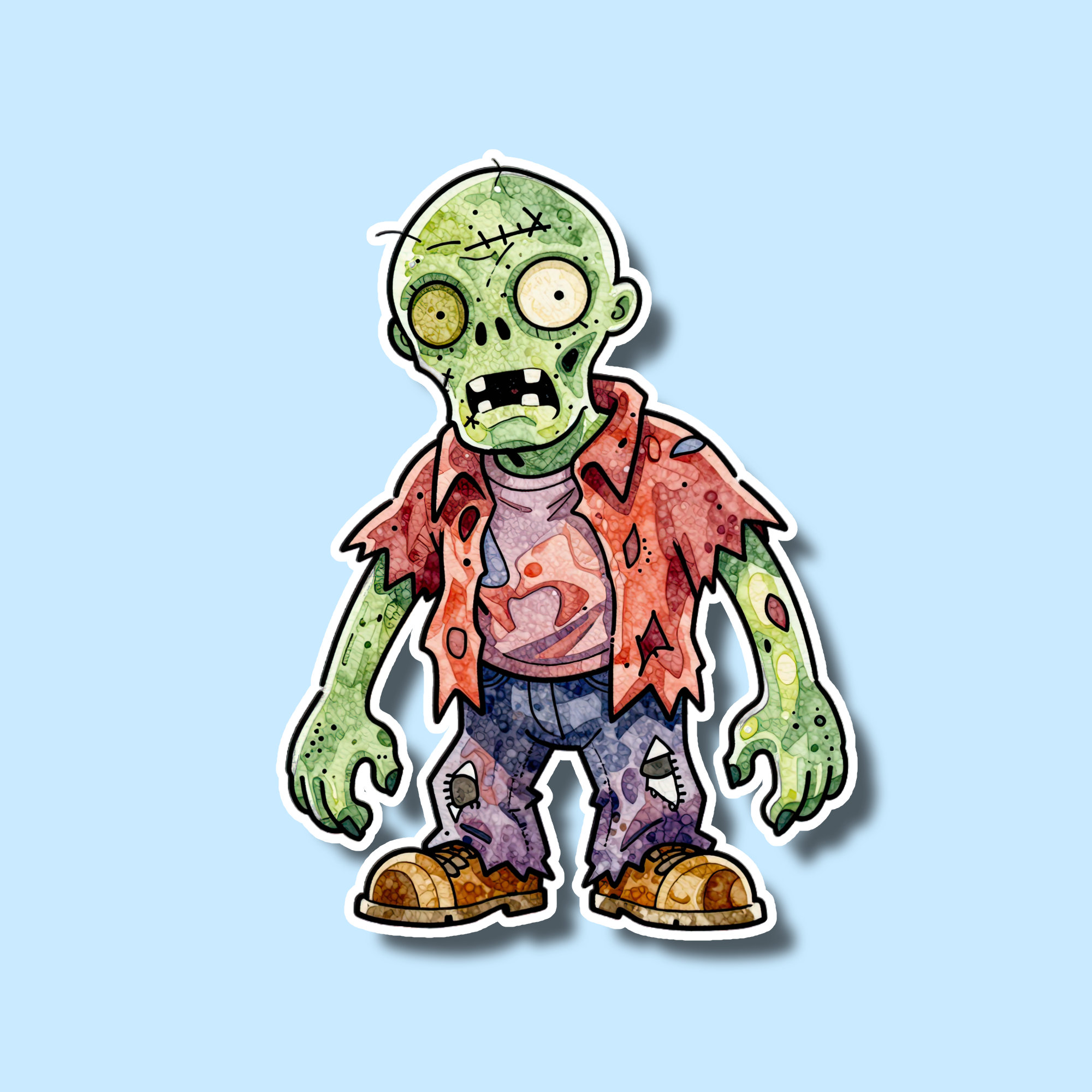 Spooky Monster Vinyl Sticker | Creepy Halloween Gift | Waterproof Laptop & Phone Decal | Horror Creature Sticker for Gothic Decor - Image 7