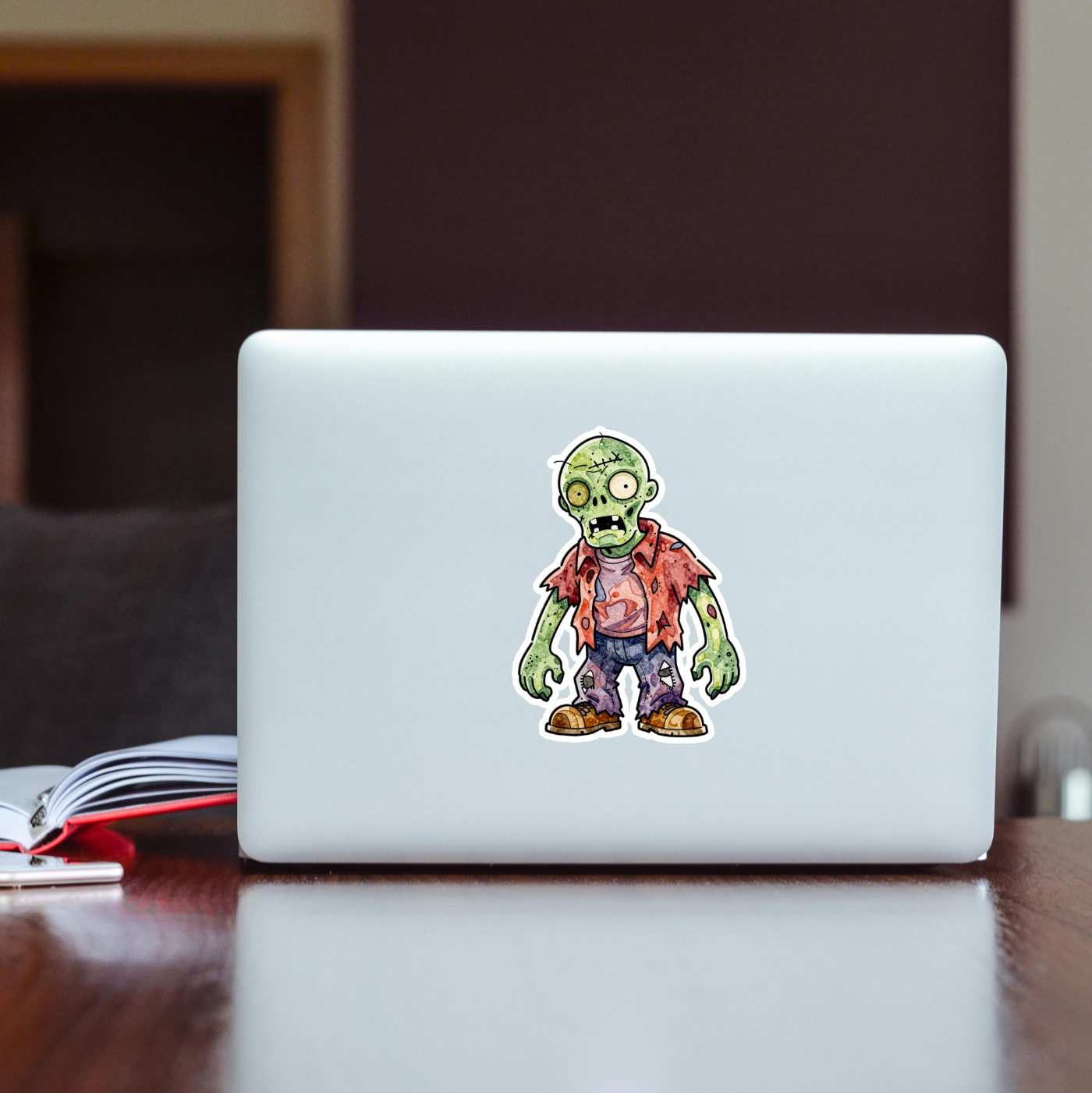 Spooky Monster Vinyl Sticker | Creepy Halloween Gift | Waterproof Laptop & Phone Decal | Horror Creature Sticker for Gothic Decor - Image 4