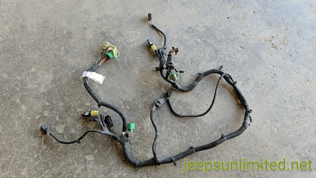 Headlight Front Grille Wiring Harness 2/4 Door 2011 JK 68054971AA