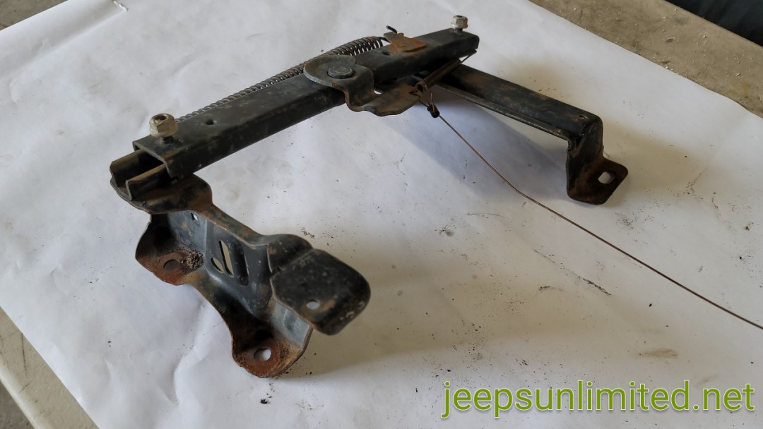 Comanche MJ Front Bench Seat Bracket Manual Slider Track Left Right