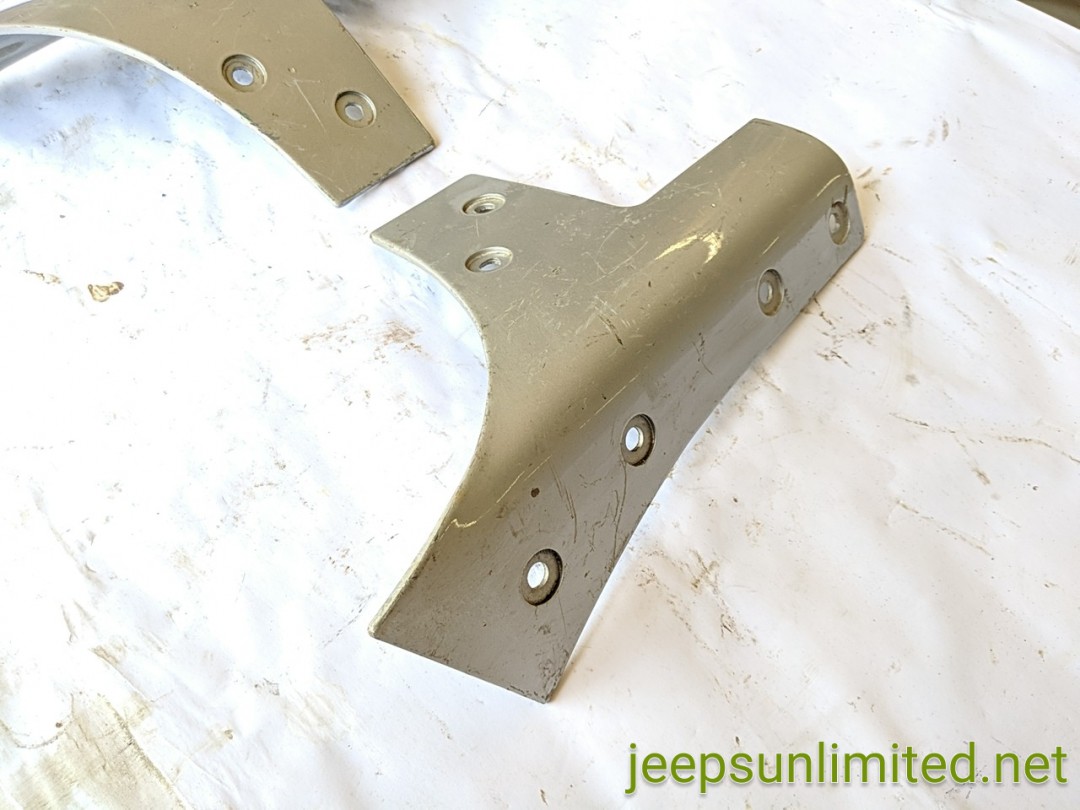 Wrangler JKU JK Windshield Frame Reinforcement Bracket Set 0718 Parts Breakers Rust Free