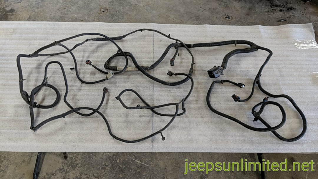 Headlight Front Grille Wiring Harness RHD 2/4 Door 0708 JK 56051554AH