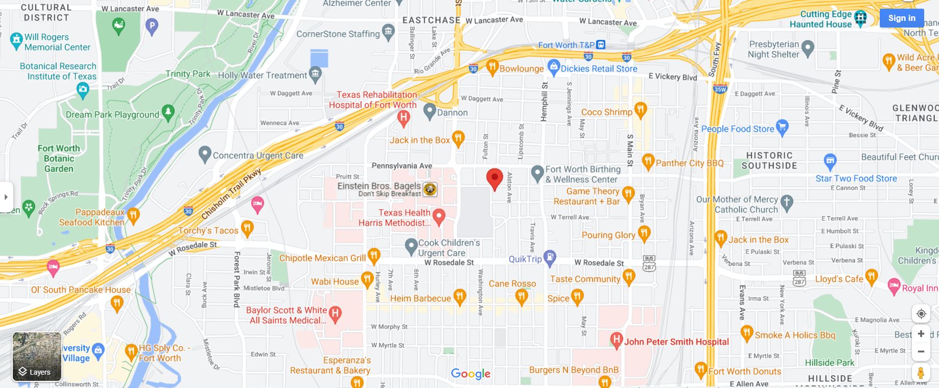 Map of area