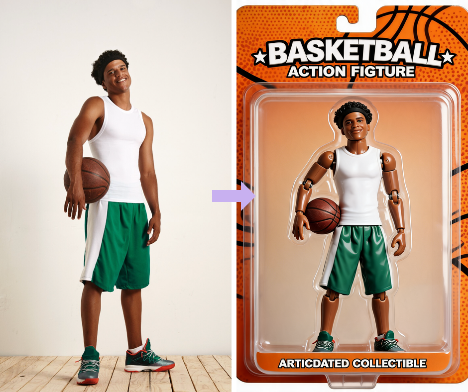 Patternful AI - Action Figure Generator Filter example