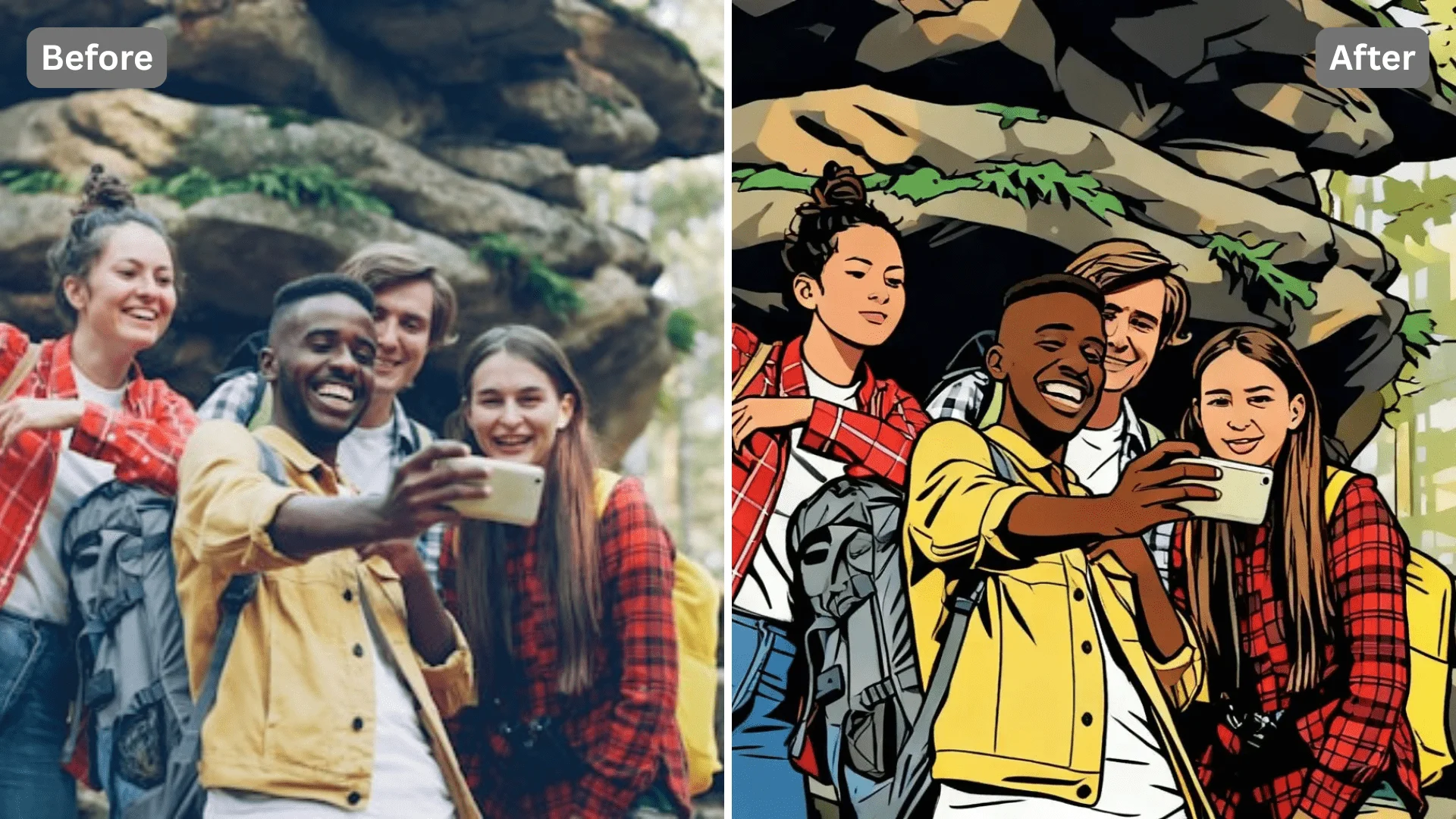 Patternful AI - Give Your Photos a Bold Boondocks Style image