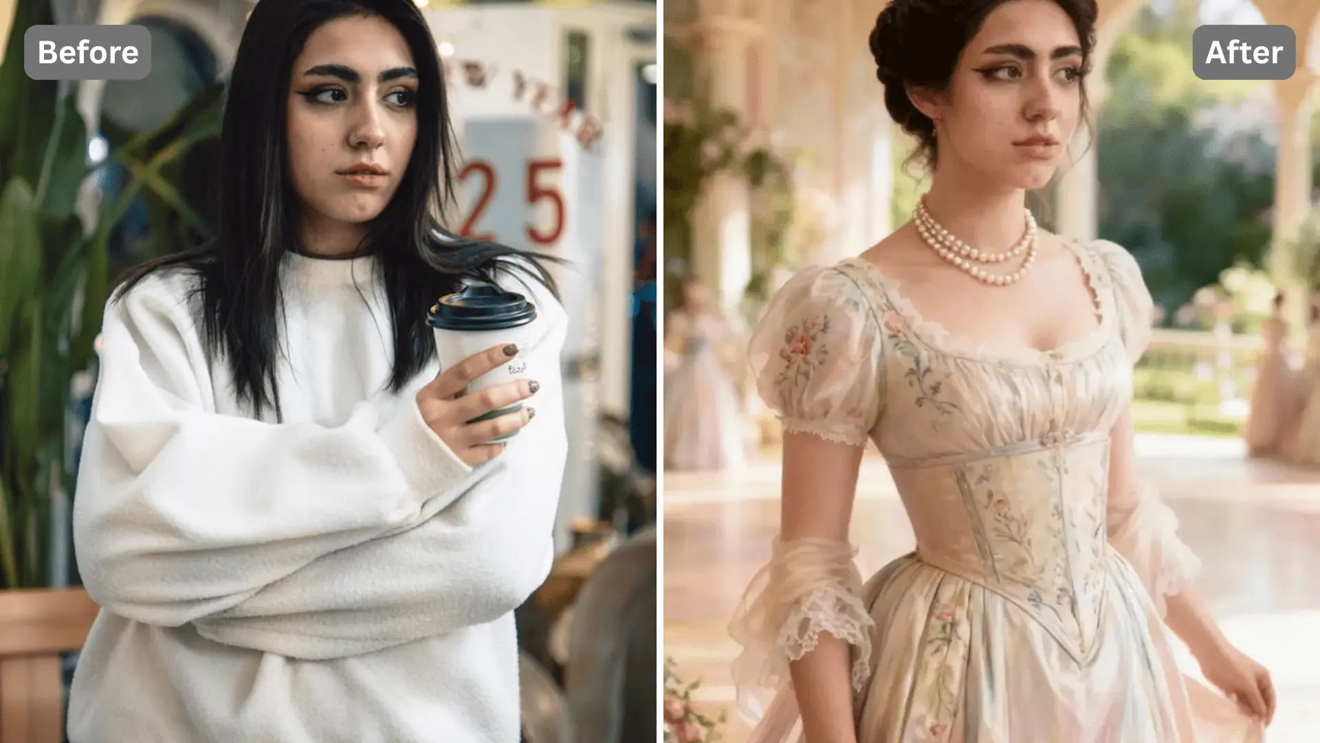 Patternful AI - Give Your Photos an Elegant Bridgerton Transformation image